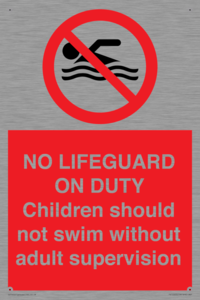 NO LIFEGUARD ON DUTY